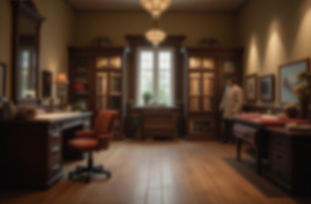 Kingswood Tailoring store interior, subtle background