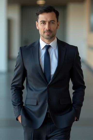 Professional man in a business suit